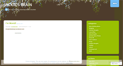 Desktop Screenshot of jackiesbrain.wordpress.com