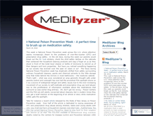 Tablet Screenshot of medilyzer.wordpress.com