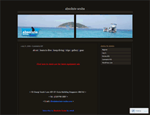 Tablet Screenshot of absolutescuba.wordpress.com
