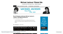 Desktop Screenshot of michaeljackson4eva.wordpress.com