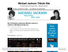 Tablet Screenshot of michaeljackson4eva.wordpress.com