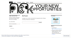 Desktop Screenshot of pickyourno.wordpress.com