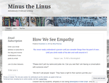 Tablet Screenshot of minusthelinus.wordpress.com