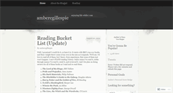 Desktop Screenshot of ambercgillespie.wordpress.com