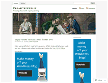 Tablet Screenshot of creativepubtalk.wordpress.com