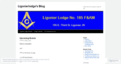 Desktop Screenshot of ligonierlodge.wordpress.com