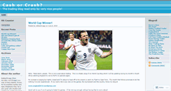 Desktop Screenshot of cashorcrash.wordpress.com