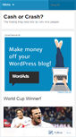 Mobile Screenshot of cashorcrash.wordpress.com