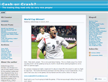 Tablet Screenshot of cashorcrash.wordpress.com