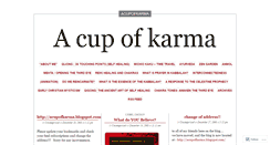 Desktop Screenshot of acupofkarma.wordpress.com