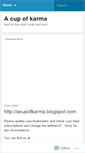 Mobile Screenshot of acupofkarma.wordpress.com