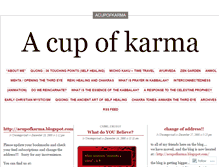 Tablet Screenshot of acupofkarma.wordpress.com