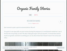 Tablet Screenshot of organicfamilystories.wordpress.com