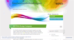 Desktop Screenshot of freelancewebsitesdesigner.wordpress.com