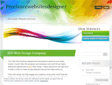 Tablet Screenshot of freelancewebsitesdesigner.wordpress.com