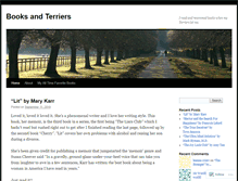 Tablet Screenshot of booksandterriers.wordpress.com