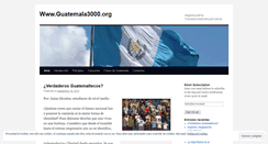 Desktop Screenshot of guatemala3000.wordpress.com