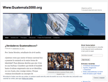 Tablet Screenshot of guatemala3000.wordpress.com
