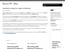 Tablet Screenshot of beaconprnews.wordpress.com
