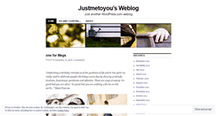 Desktop Screenshot of justmetoyou.wordpress.com