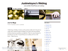 Tablet Screenshot of justmetoyou.wordpress.com