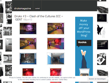 Tablet Screenshot of druksmagazine.wordpress.com