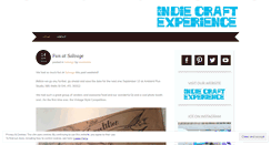 Desktop Screenshot of indiecraftexperience.wordpress.com