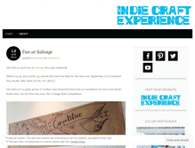 Tablet Screenshot of indiecraftexperience.wordpress.com