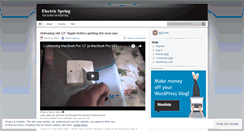 Desktop Screenshot of electricspring.wordpress.com