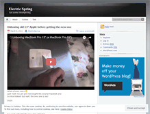 Tablet Screenshot of electricspring.wordpress.com