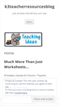Mobile Screenshot of k3teacherresourcesblog.wordpress.com