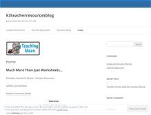 Tablet Screenshot of k3teacherresourcesblog.wordpress.com