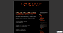 Desktop Screenshot of closedcasketactivities.wordpress.com