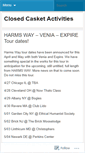 Mobile Screenshot of closedcasketactivities.wordpress.com