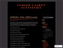 Tablet Screenshot of closedcasketactivities.wordpress.com