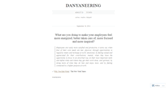 Desktop Screenshot of danyaneering.wordpress.com