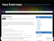 Tablet Screenshot of hackeverything.wordpress.com