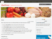 Tablet Screenshot of chefperk.wordpress.com