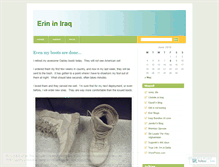 Tablet Screenshot of erininiraq.wordpress.com