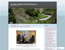 Tablet Screenshot of caucasianinstituteofmineralresources.wordpress.com