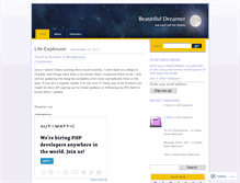 Tablet Screenshot of beautifuldreamr.wordpress.com