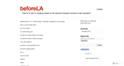 Desktop Screenshot of beforela.wordpress.com