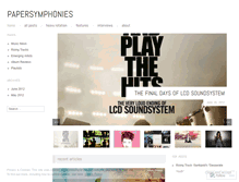 Tablet Screenshot of papersymphonies.wordpress.com