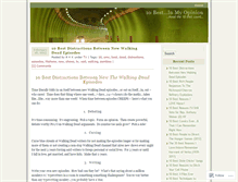 Tablet Screenshot of 10bestinmyopinion.wordpress.com