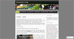 Desktop Screenshot of anticancerliving.wordpress.com