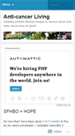 Mobile Screenshot of anticancerliving.wordpress.com