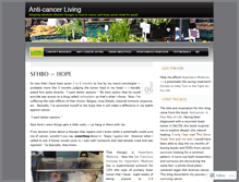 Tablet Screenshot of anticancerliving.wordpress.com