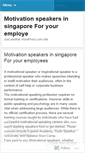 Mobile Screenshot of motivationspeakersingapore1.wordpress.com