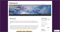 Desktop Screenshot of amusinglist.wordpress.com