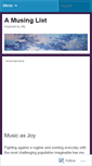 Mobile Screenshot of amusinglist.wordpress.com